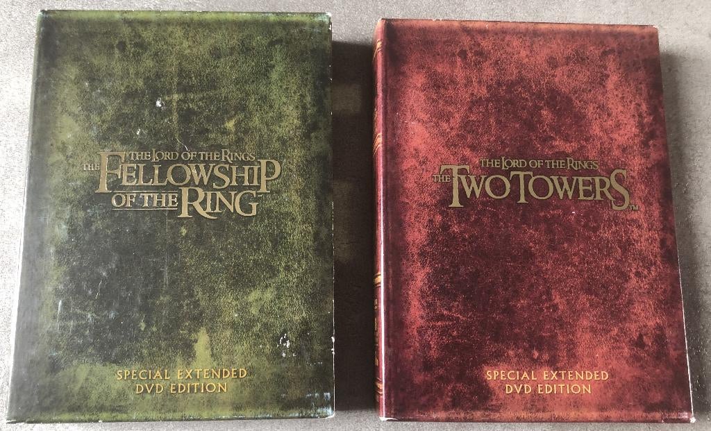 LORD OF THE RINGS - 2 LUXE DVD-BOXEN - 8 DVD'S, Verzamelen, Lord of the Rings, Ophalen of Verzenden, Zo goed als nieuw, Overige typen