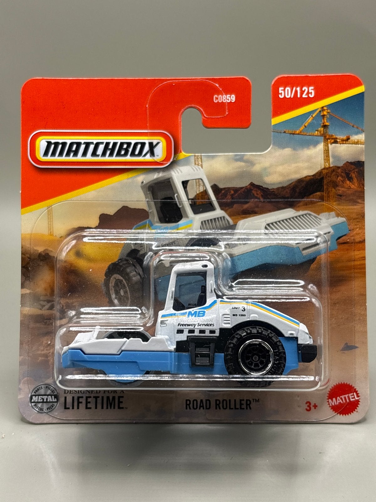 Matchbox Road Roller - Nieuw in verpakking, Auto, Nieuw, Ophalen of Verzenden, Mattel