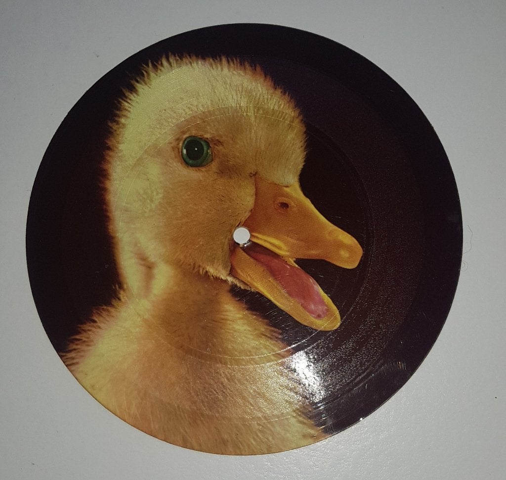 Het lelijke eendje 33rpm plaatje picturedisc reclame Citroën, Gebruikt, 7 inch, Ophalen of Verzenden, Picture disc