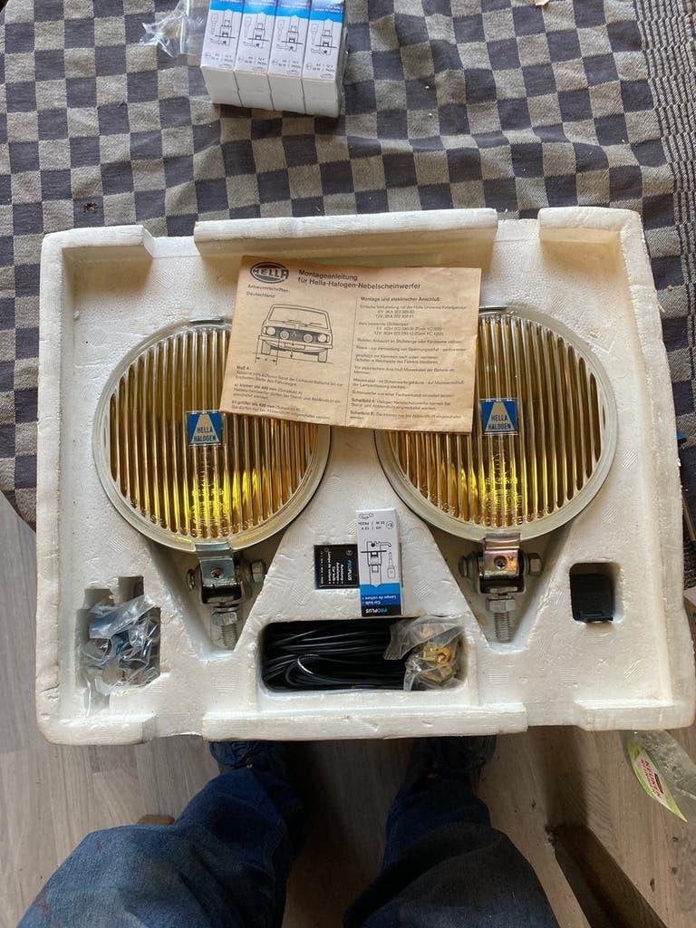 Oldtimer 1 set Hella mistlampen type 140, Auto-onderdelen, Ophalen of Verzenden, Nieuw