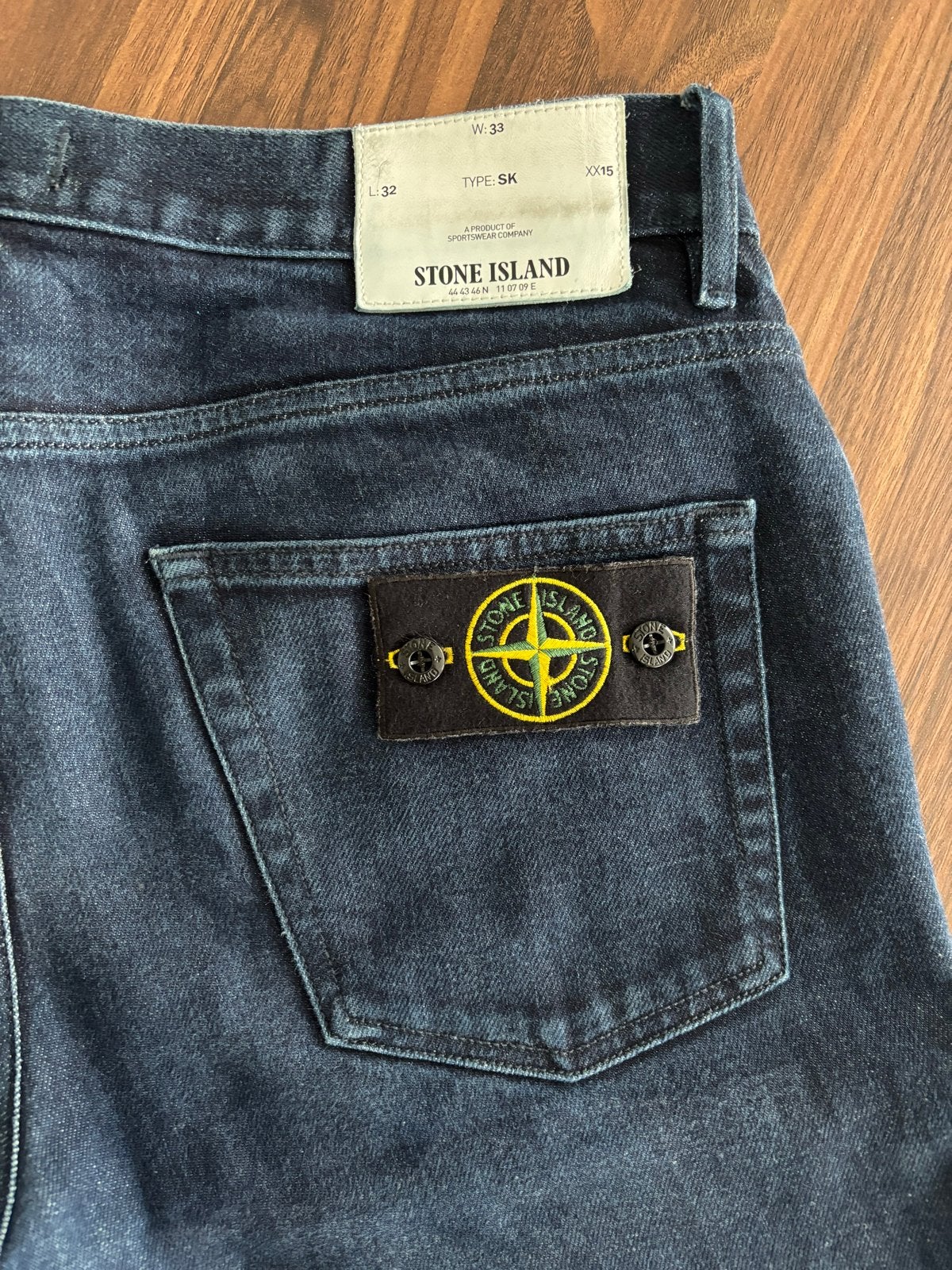 Stone Island Jeans - Maat W32/W33, Ophalen of Verzenden, Gedragen, Blauw, W33 - W34 (confectie 48/50)