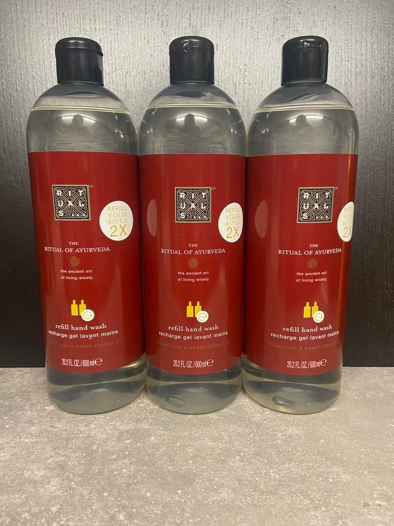 Rituals of Ayurveda handzeep navulling 600ml, Ophalen of Verzenden, Nieuw, Bodylotion, Crème of Olie