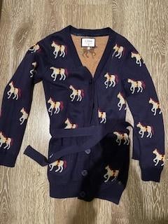 Vest met paarden in maat 134/140, Ophalen, Zo goed als nieuw, Meisje, Trui of Vest
