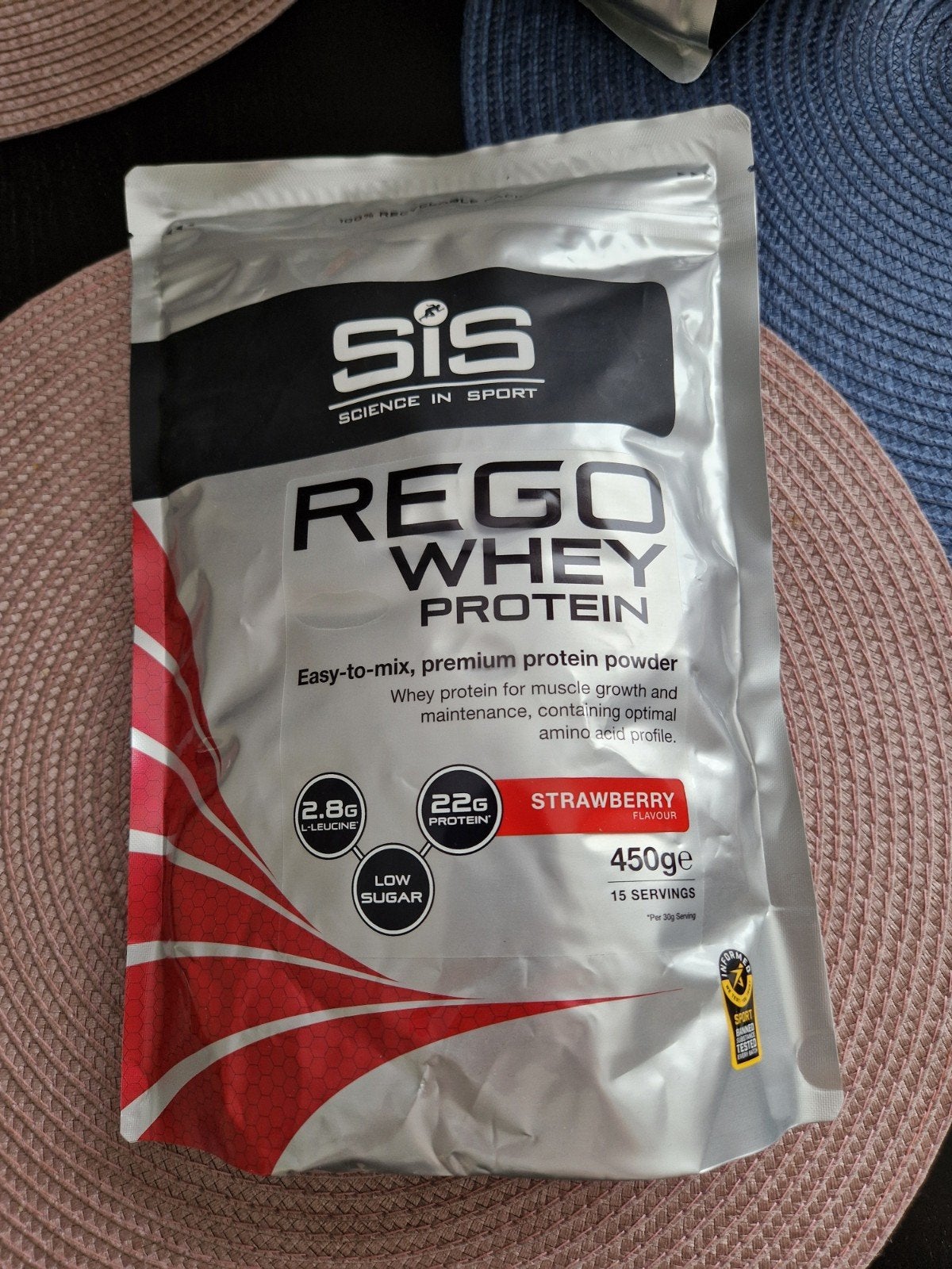 SiS Rego Whey Protein Aardbei 450g - Nieuw, Sport en Fitness, Ophalen of Verzenden, Nieuw, Poeder of Drank