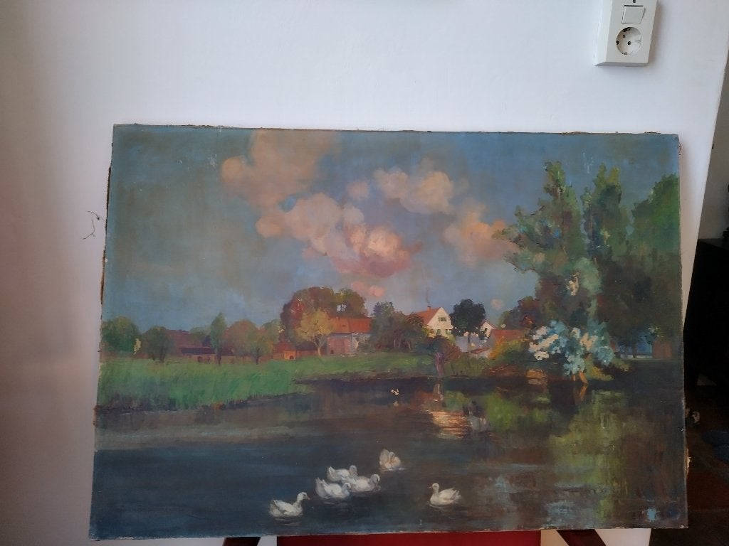 olieverfschilderij, Ophalen