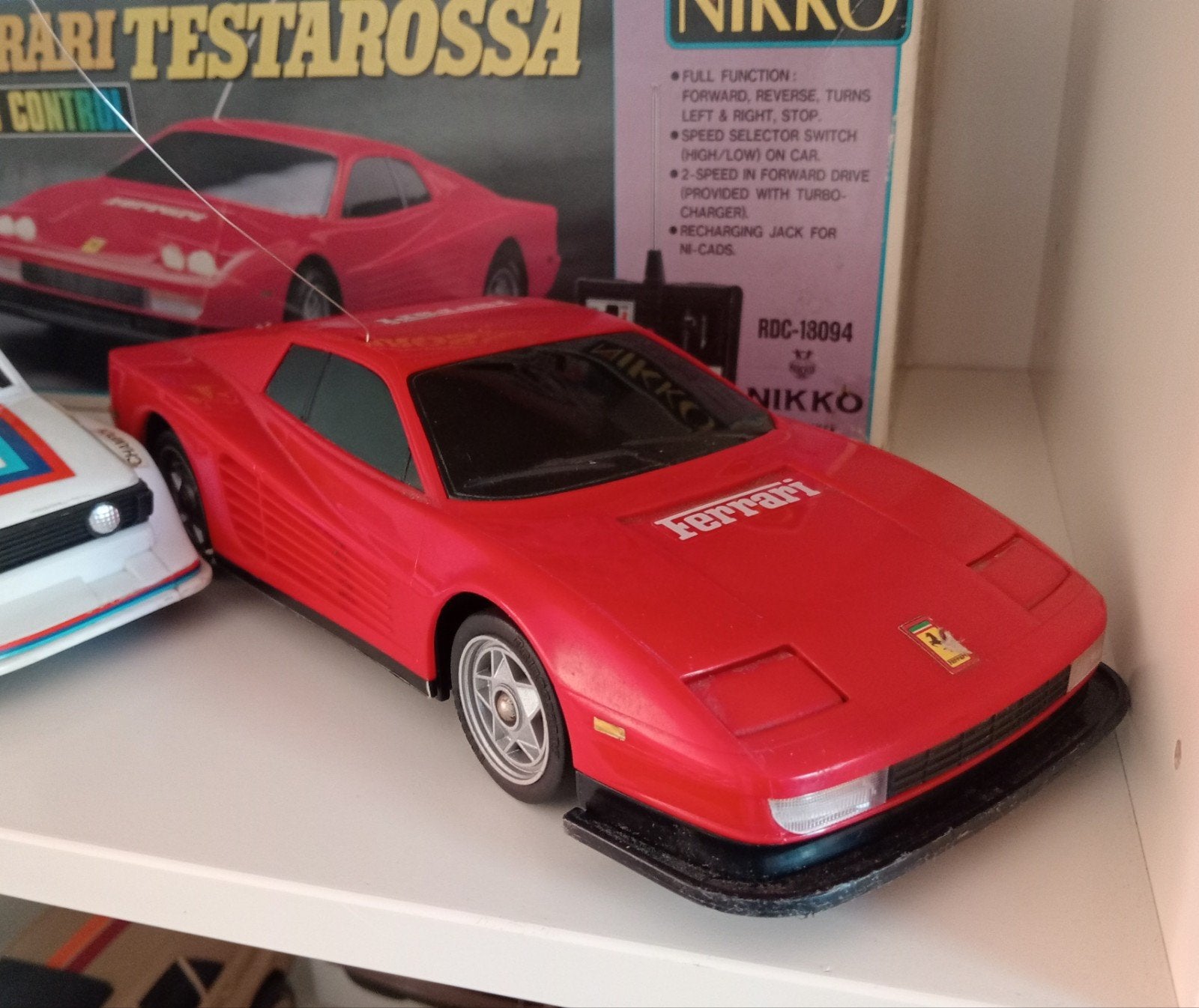 Mooie vintage RC Nikko Ferrari Testarossa op, Ophalen of Verzenden, Zo goed als nieuw, Overige schalen, Auto onroad