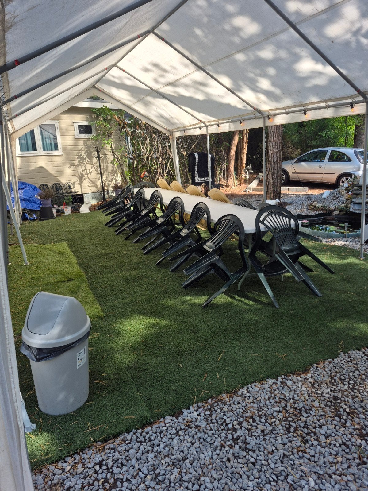 party tent 4x8 met zij wanden dikke buizen, Ophalen, 5 tot 8 meter, 4 tot 6 meter, Opvouwbaar