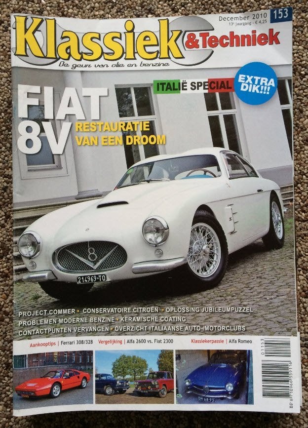 KT: Fiat 8V Zagato, Alfa 2600, Fiat 2300, Ferrari 308 / 328, Ophalen of Verzenden, Zo goed als nieuw, Algemeen