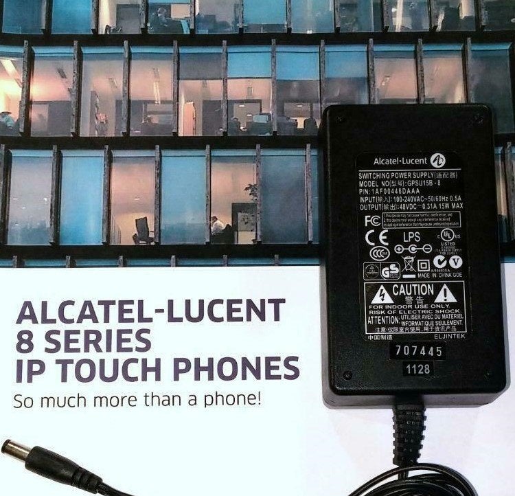 Alcatel-Lucent GPSU15B-8 AF00446DAAA 48V 0.31A 15W Adapter, Ophalen of Verzenden, Zo goed als nieuw, Toebehoren