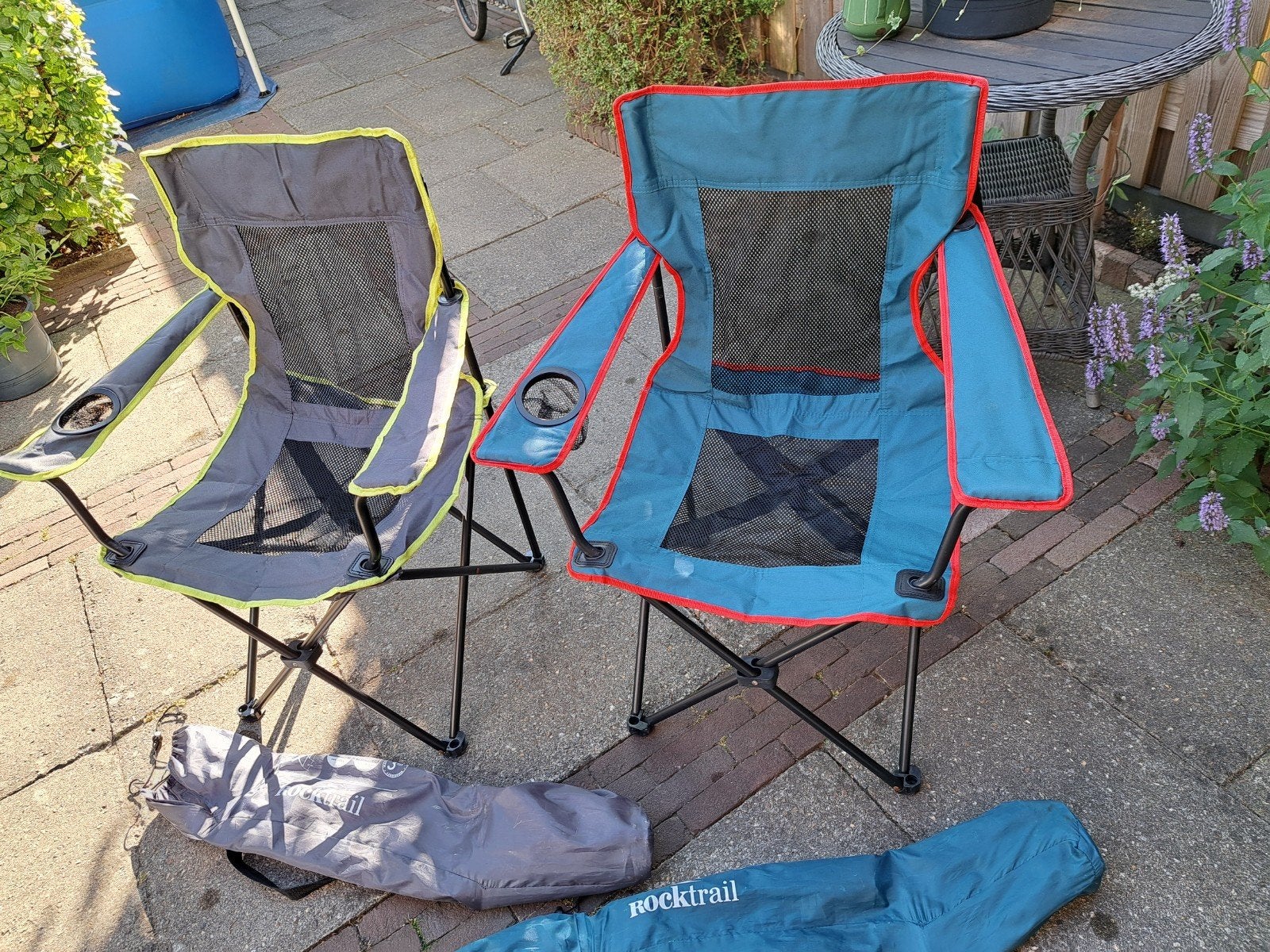 2x Rocktrail Campingstoel - Zo goed als nieuw, Caravans en Kamperen, Ophalen of Verzenden, Zo goed als nieuw, Campingstoel