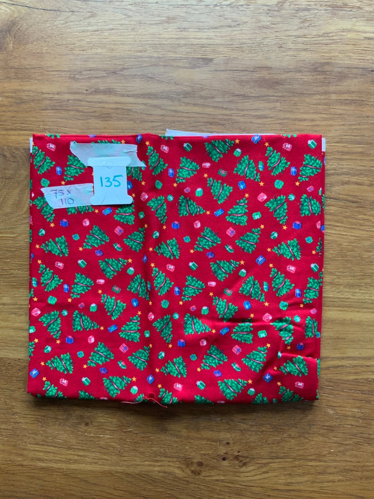Quilt stof, Kerst, 75 x 110 cm, nr 135, Ophalen of Verzenden, Nieuw