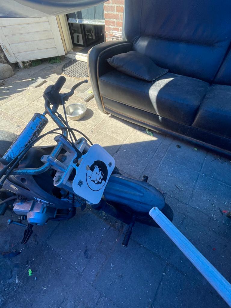 Unieke gemotoriseerde drift trike, Ophalen of Verzenden, Gebruikt, Schijfrem, Overige typen
