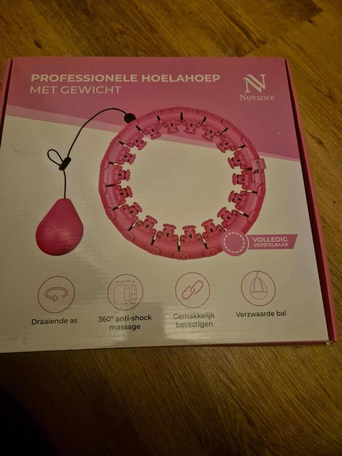 Professionele Fitness Hoelahoep met Gewicht - Nieuw, Ophalen of Verzenden, Met gewicht, Nieuw, Fitness hoelahoep