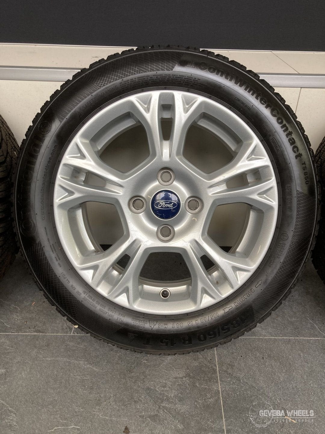 15” originele Ford Fiesta MK5 MK6 velgen winterbanden 4x108, Gebruikt, 15 inch, -, -