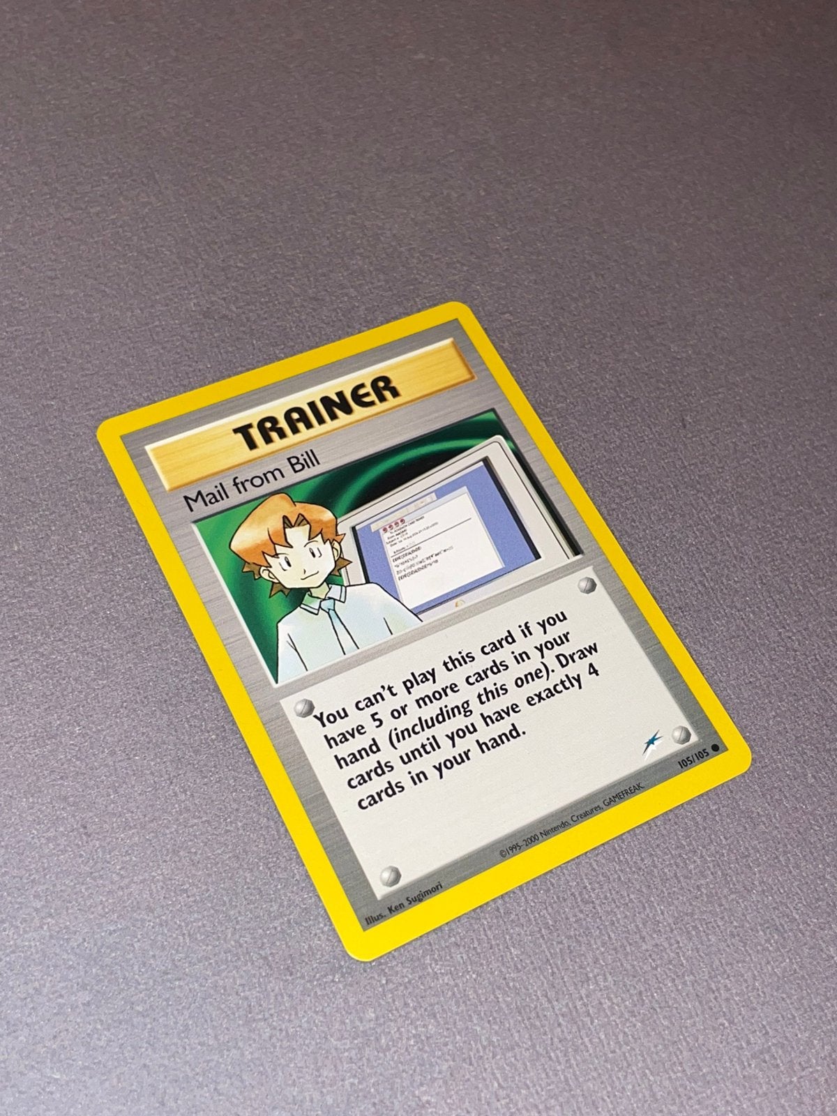 Pokemon Mail from Bill 105/105 Neo Genesis near mint, Ophalen of Verzenden, Nieuw, Losse kaart