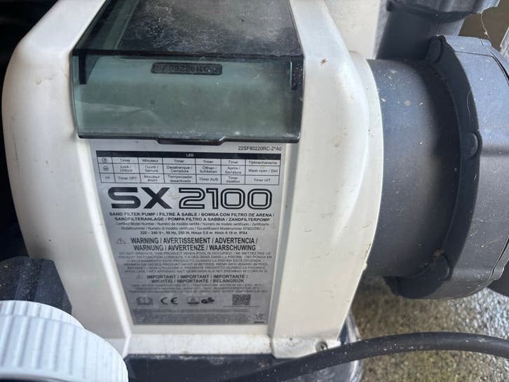 Intex SX2100 Zandfilterpomp 6m3/uur, Ophalen, Gebruikt, Zwembadpomp