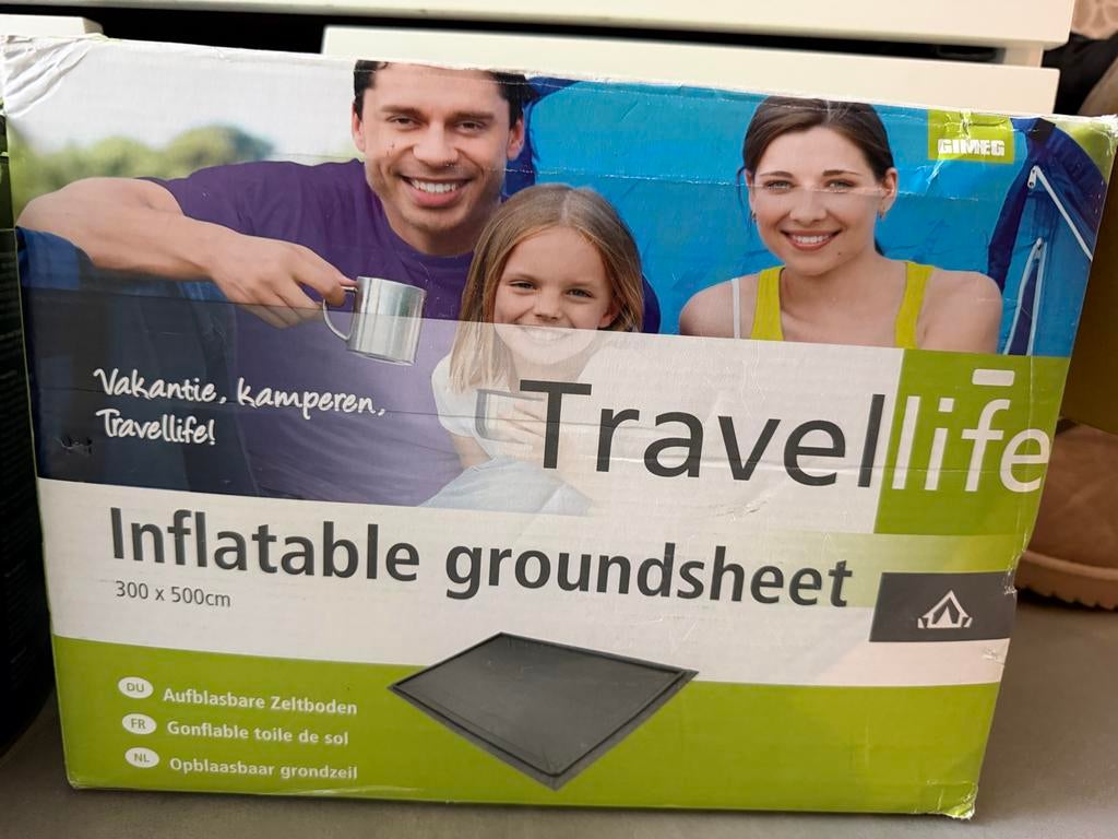 Travelife Opblaasbaar Grondzeil 300x500cm - Waterdicht PVC, Ophalen of Verzenden, Nieuw