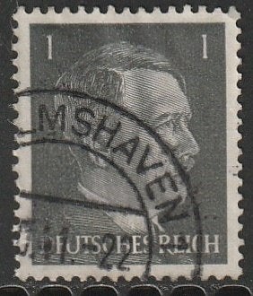 Rijk 1941 781 Hitler 1p, Gest, Ophalen of Verzenden, Overige periodes, Gestempeld