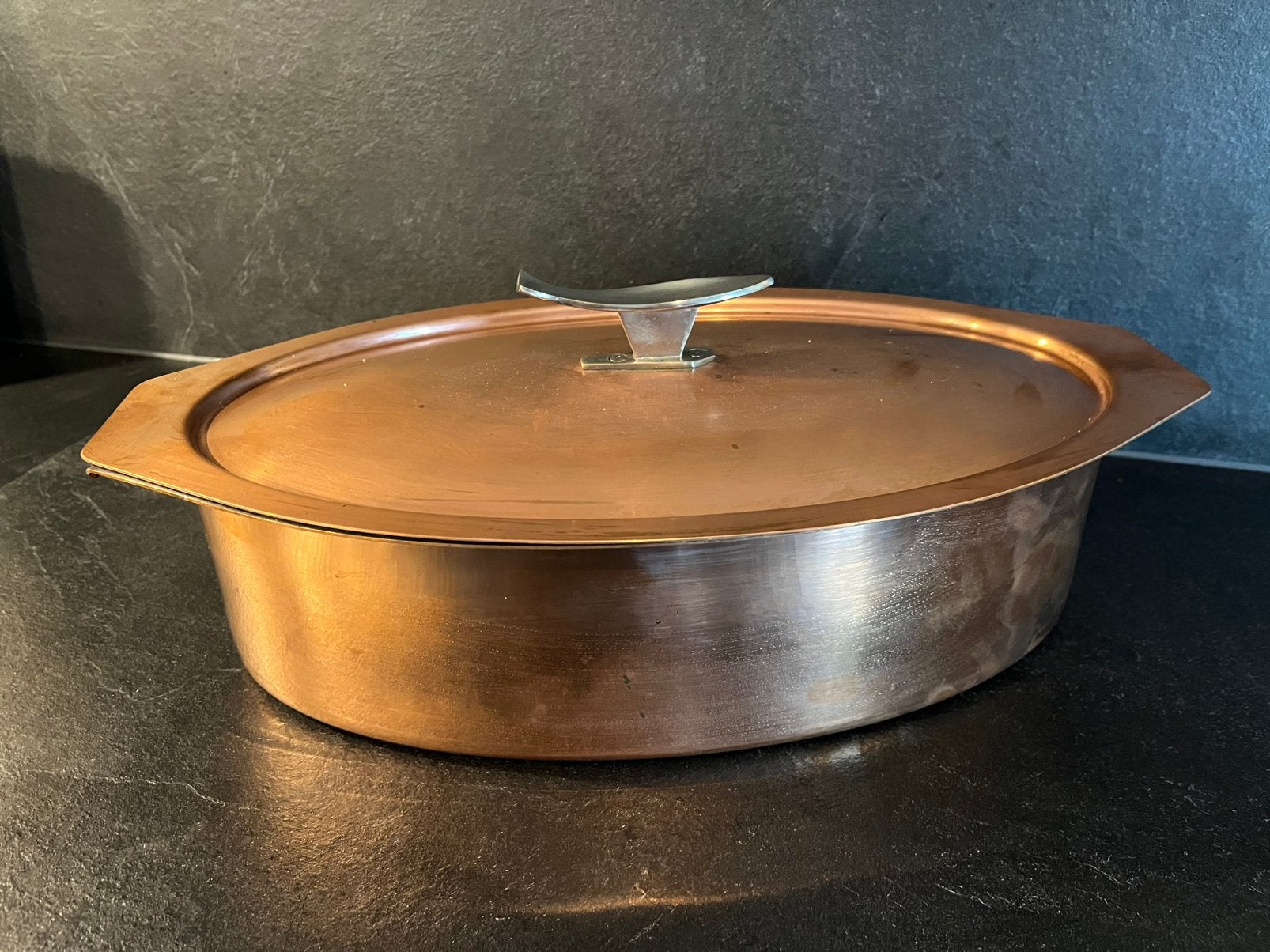 Vispan / stoofpan Spring Culinox koper, Ophalen of Verzenden, Zo goed als nieuw, Overige materialen