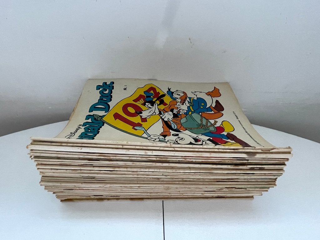 Donald Duck weekblad 1977 (52 stuks), Boeken, Gelezen, Complete serie of reeks, Walt Disney, Ophalen of Verzenden
