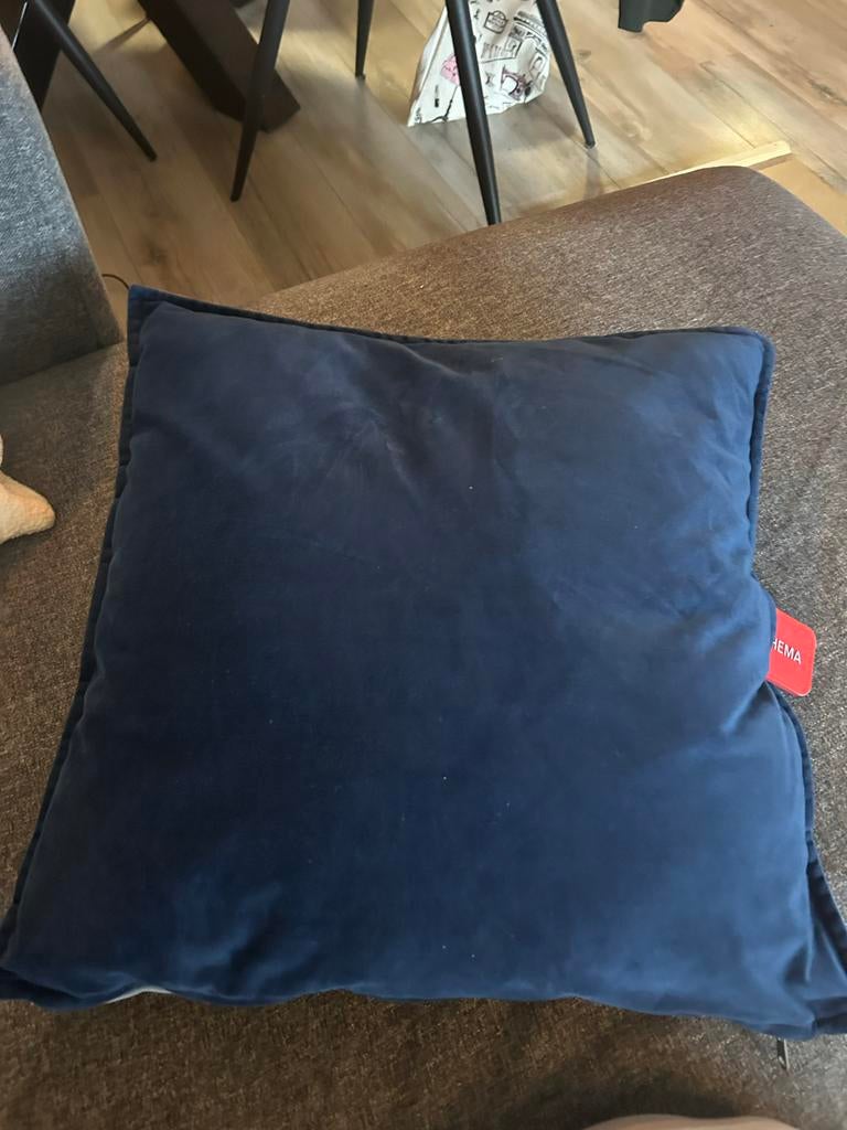 Blauw HEMA warmte Kussen - Zo goed als nieuw, Huis en Inrichting, Ophalen, Zo goed als nieuw, Blauw, Vierkant