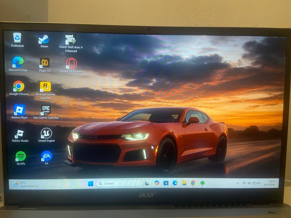 acer laptop, Computers en Software, Windows Laptops, Ophalen, Gebruikt, 2 tot 3 Ghz, Qwerty