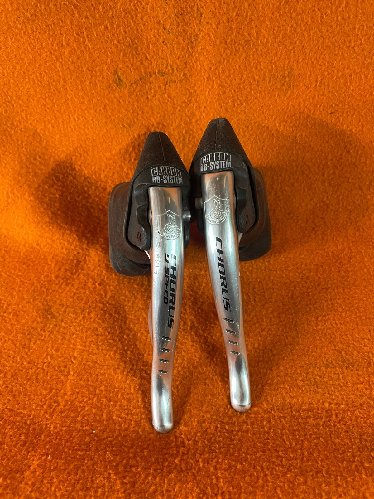 Campagnolo Chorus 9 Speed Shifters - Carbon BB-System, Gebruikt, Verzenden, Derailleur of Ketting, Racefiets