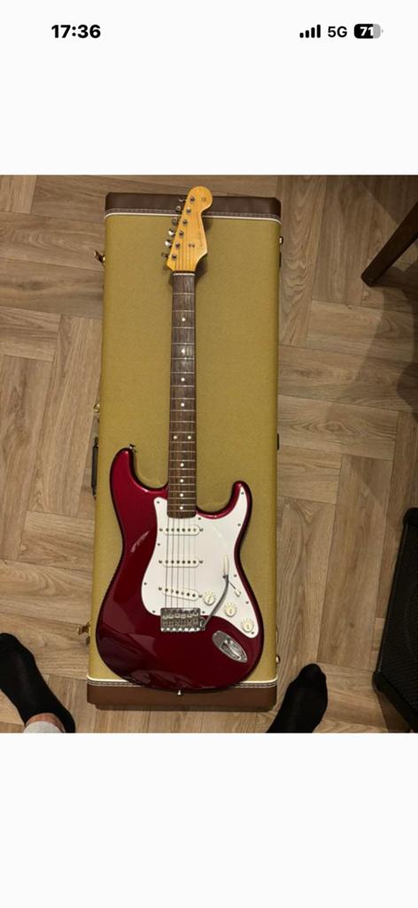 Fender Stratocaster japan, Ophalen, Zo goed als nieuw, Solid body, Fender
