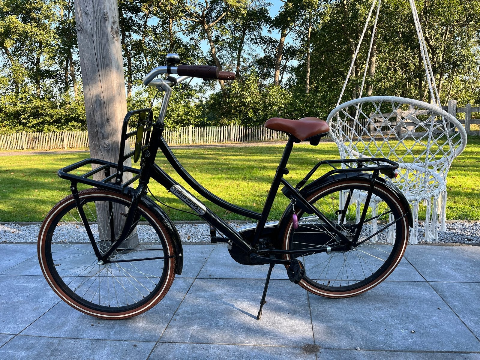 Popal meisjes fiets - Zwart, Fietsen en Brommers, Fietsen | Meisjes, Ophalen, Terugtraprem, Versnellingen, Gebruikt