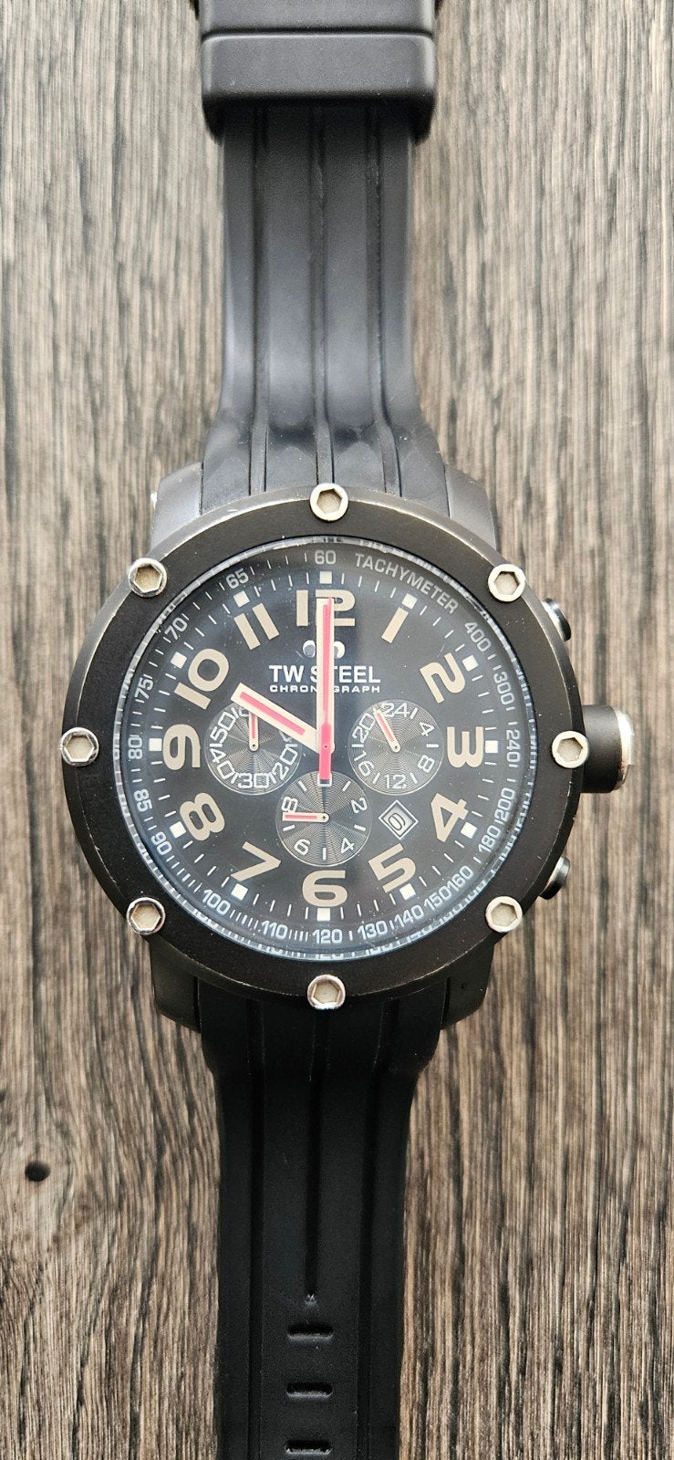 TW Steel TW135, Sieraden, Tassen en Uiterlijk, Horloges | Heren, Overige merken, Gebruikt, Staal, Polshorloge