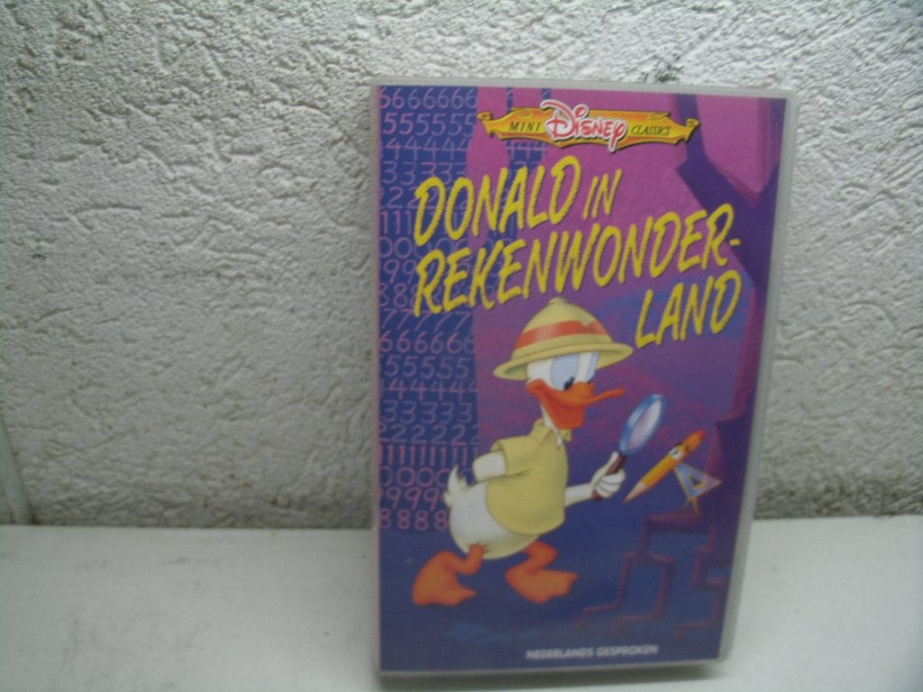 vhs 108a donald in rekenwonder land, Cd's en Dvd's, VHS | Film, Alle leeftijden, Ophalen of Verzenden, Zo goed als nieuw