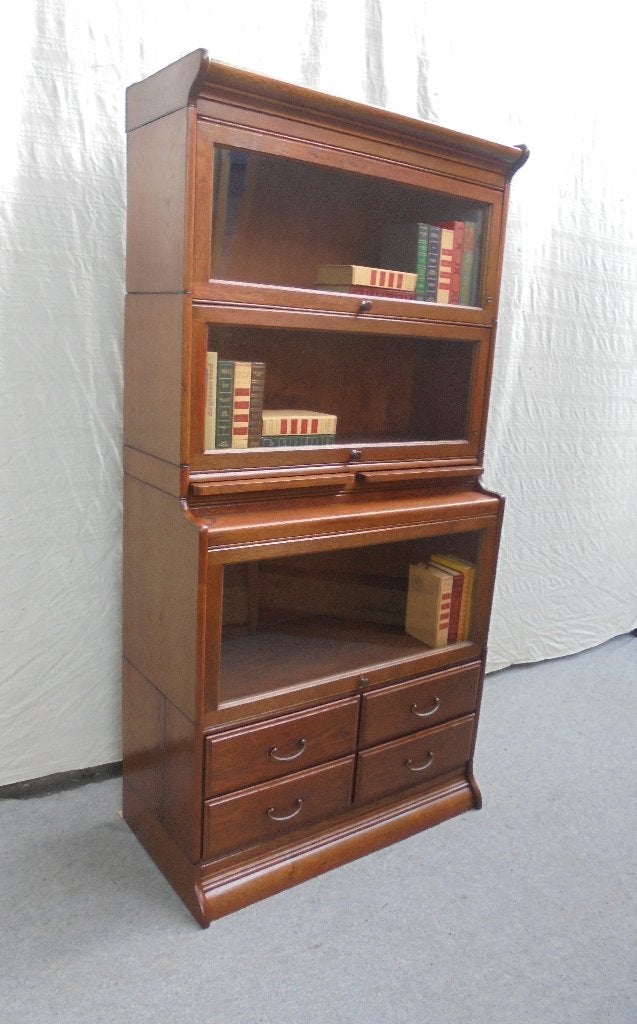 Antieke Engelse  boekenkast  vitrinekast, Ophalen of Verzenden