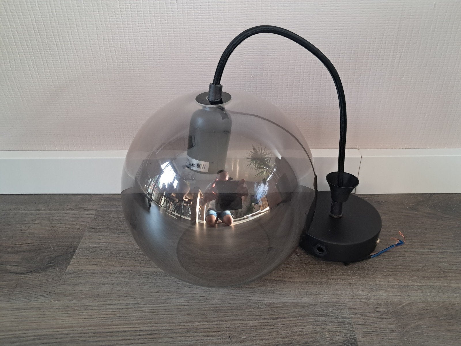 Glazen hanglamp, Ophalen
