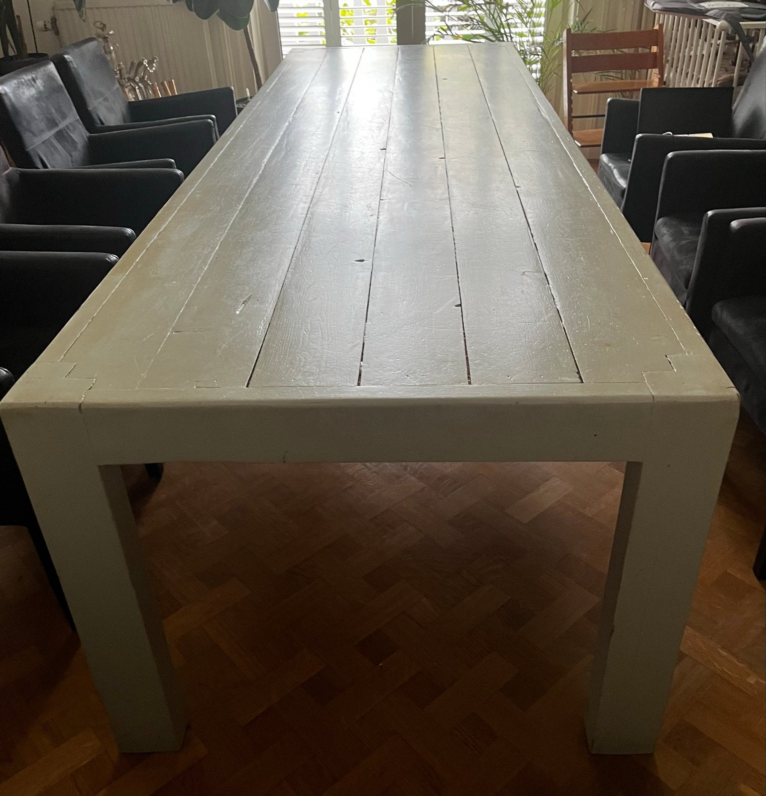 Stevige tafel, ideaal voor verenigingen of als werktafel, Huis en Inrichting, Ophalen, Gebruikt, 200 cm of meer, 50 tot 100 cm