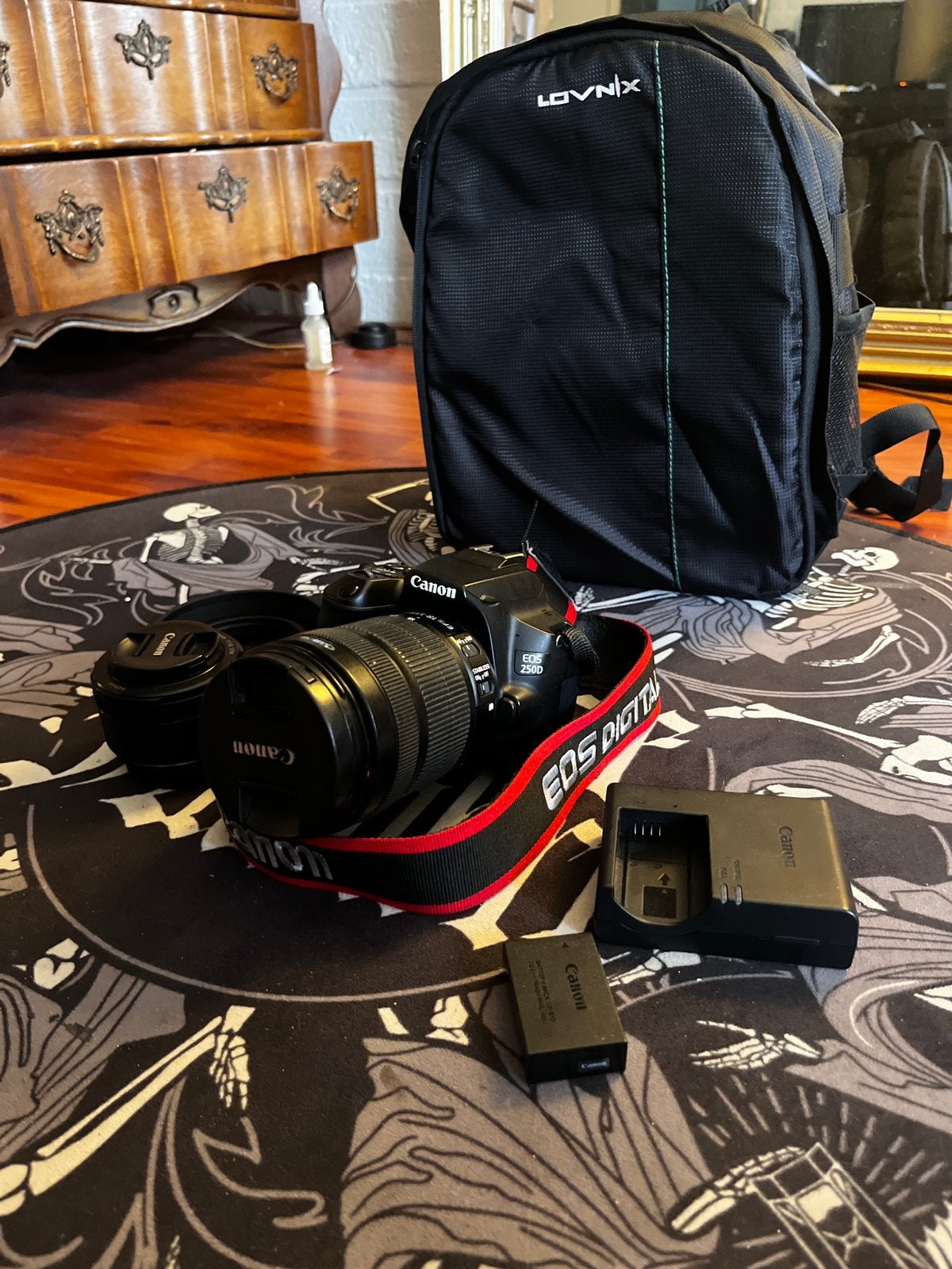 Canon EOS 250D+2lenzen-2batterijen-sdkaart-cameratas, Audio, Tv en Foto, Fotocamera's Digitaal, Spiegelreflex, Canon, Ophalen of Verzenden