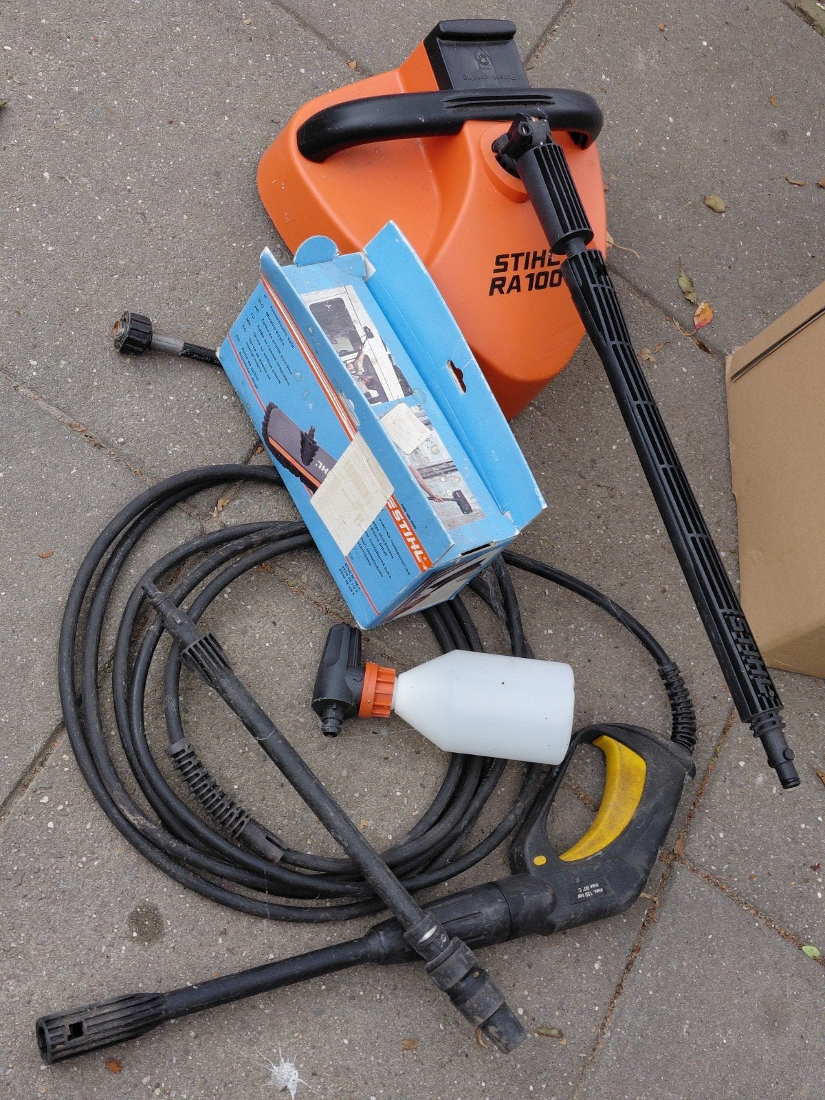 Stihl hogedrukspuitset RA100, Tuin en Terras, Hogedrukreinigers, Ophalen, Nieuw, Benzine