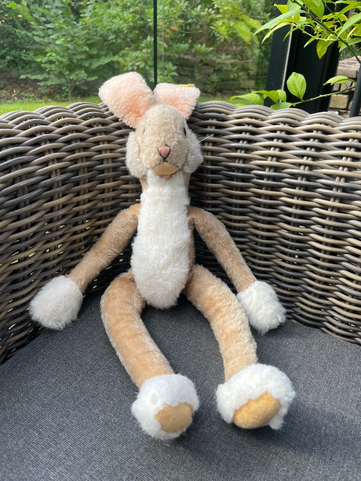 Steiff haas Lulac, Kinderen en Baby's, Gebruikt, Konijn, Ophalen of Verzenden, Middelgroot (20 tot 80 cm)