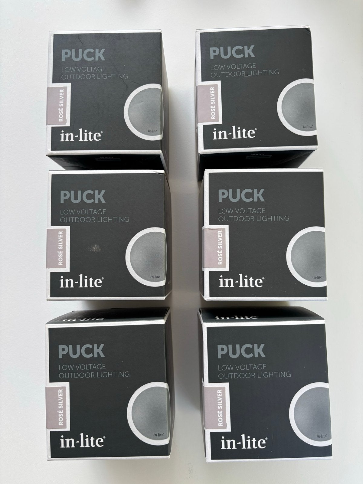 In-lite PUCK  Rosé Silver 12V - 6 stuks - €250 korting, Overige materialen, Minder dan 50 watt, Nieuw, Ophalen of Verzenden