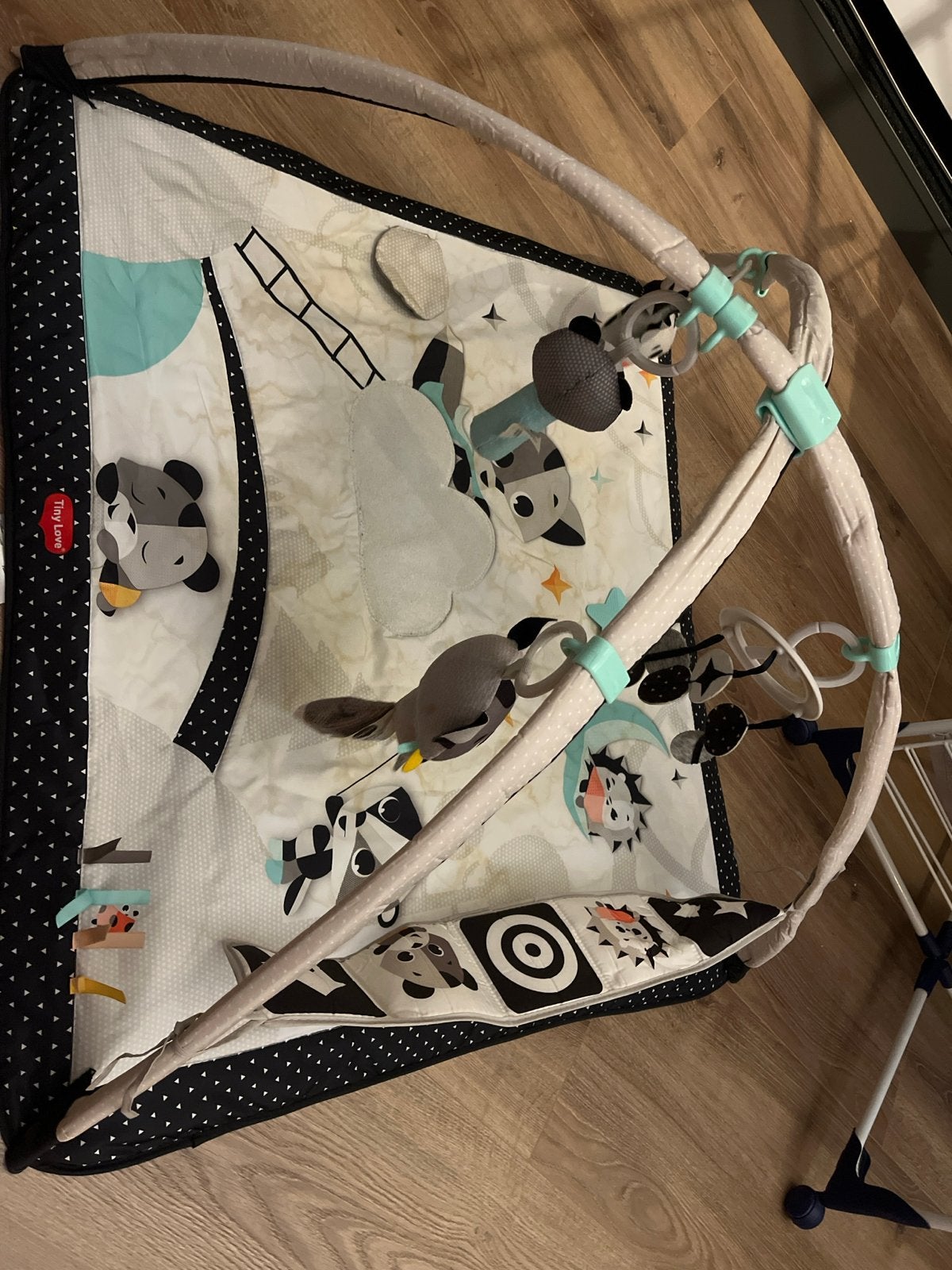 Tiny Love Speelkleed/Babygym Zwart Wit, Ophalen, Gebruikt, Speelkleed