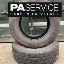 2x Continental 215 65 16C verzwaarde zomerbanden met 6.9 mm, -, Banden en Velgen, Ophalen of Verzenden, Gebruikt