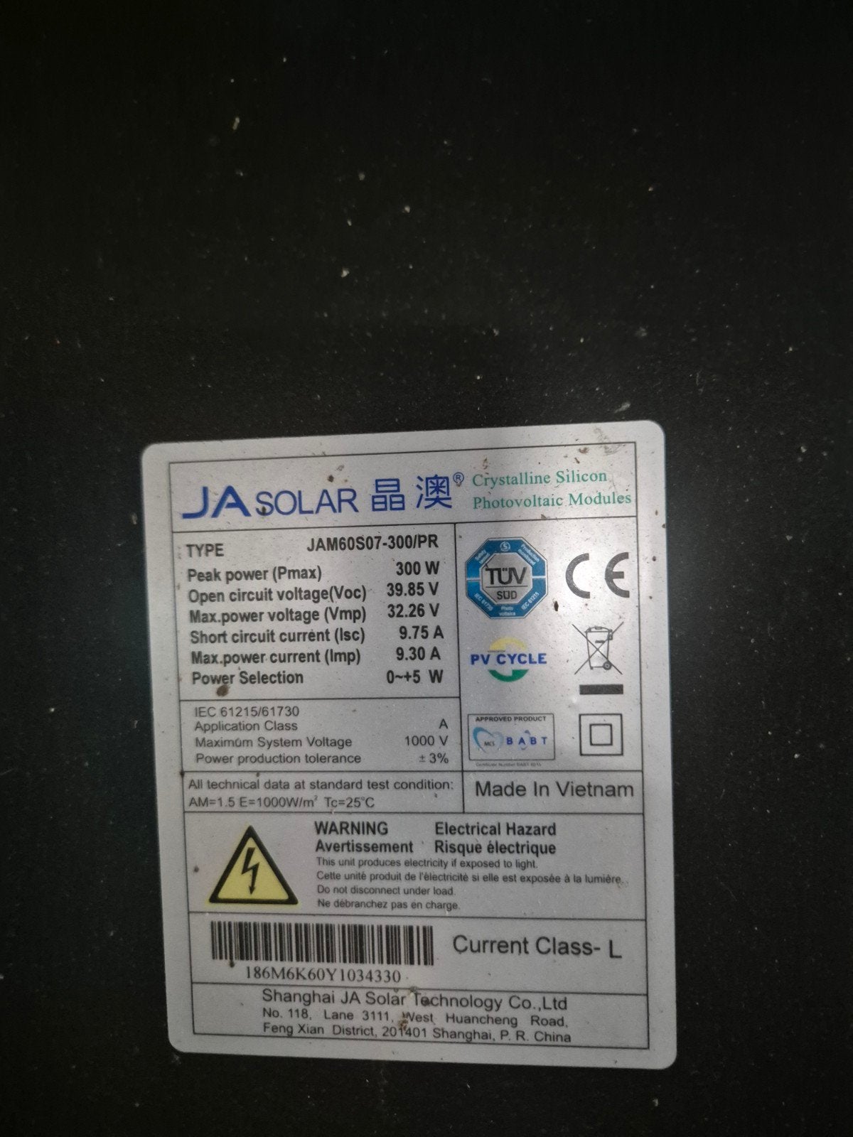 solar zonnepanelen 300 watt, Ophalen