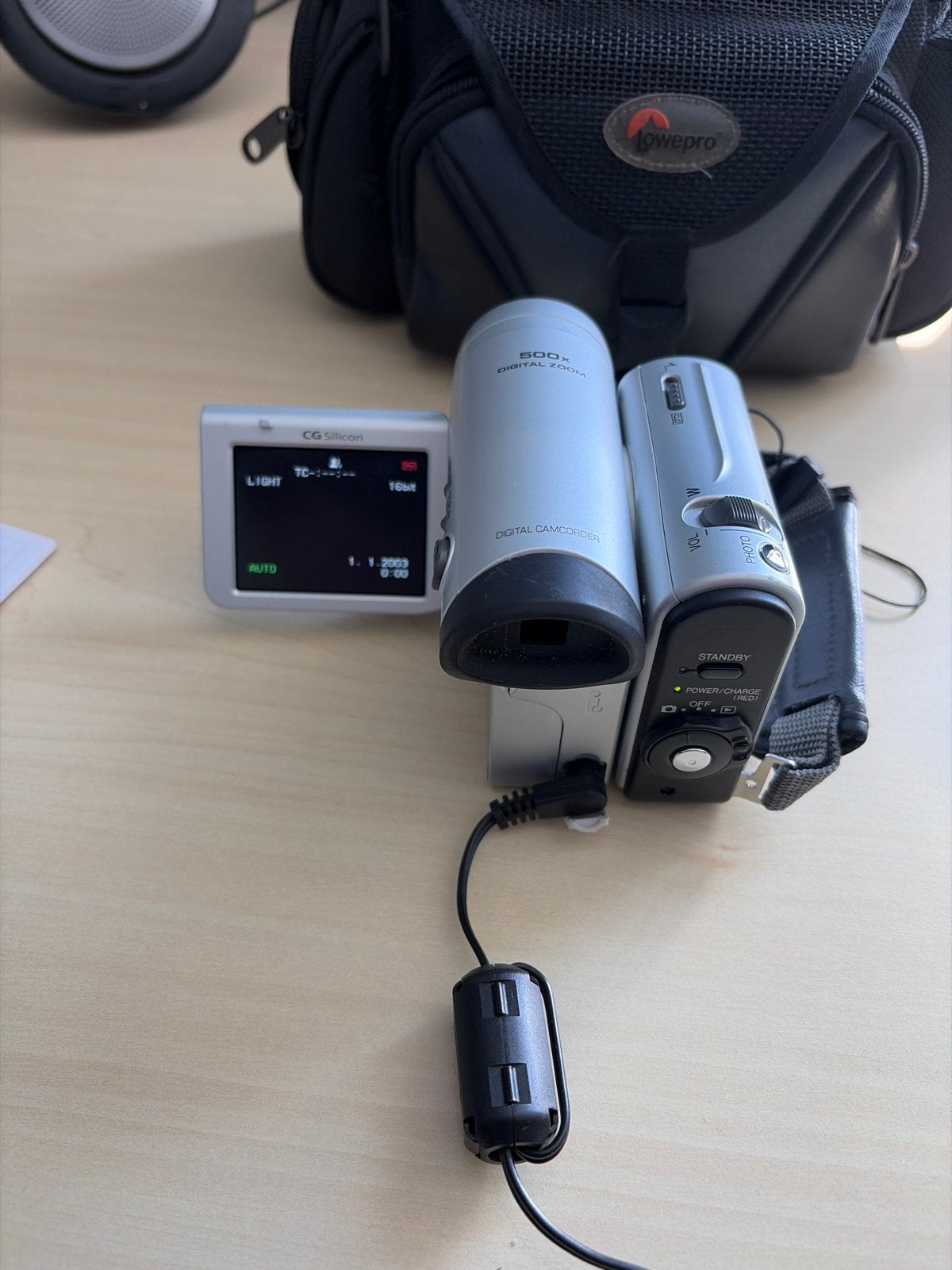 Sharp Viewcam Z VL-Z1 digitale camcorder met tas, Gebruikt, Overige soorten, Camera, Ophalen of Verzenden