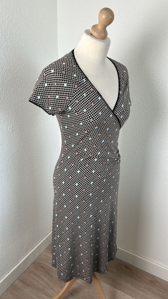 King Louie maat M geruite crossdress 954, Kleding | Dames, Maat 38/40 (M), Zwart, Ophalen of Verzenden, Zo goed als nieuw