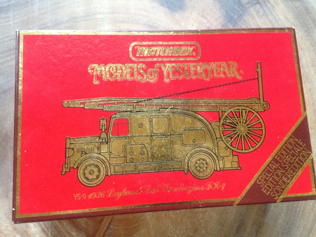 Matchbox Leyland Cub Brandweerwagen, Ophalen, Zo goed als nieuw, Bus of Vrachtwagen, Matchbox