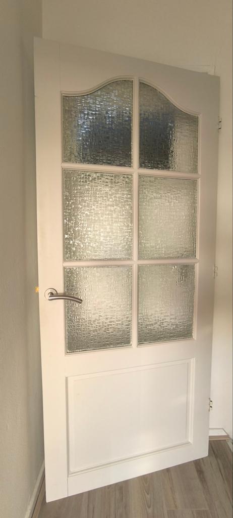 Binnendeur met glas 87,5×201,5, Ophalen