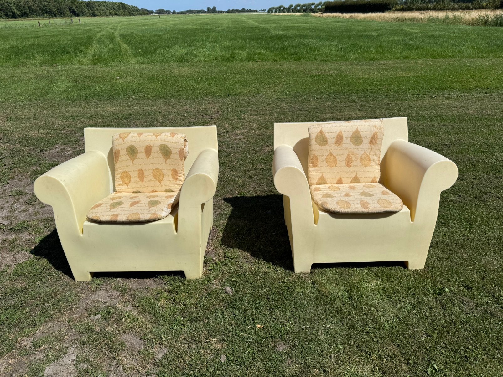 2 Kartel Bubble Club, Tuin en Terras, Tuinstoelen, Ophalen, Gebruikt, Kunststof