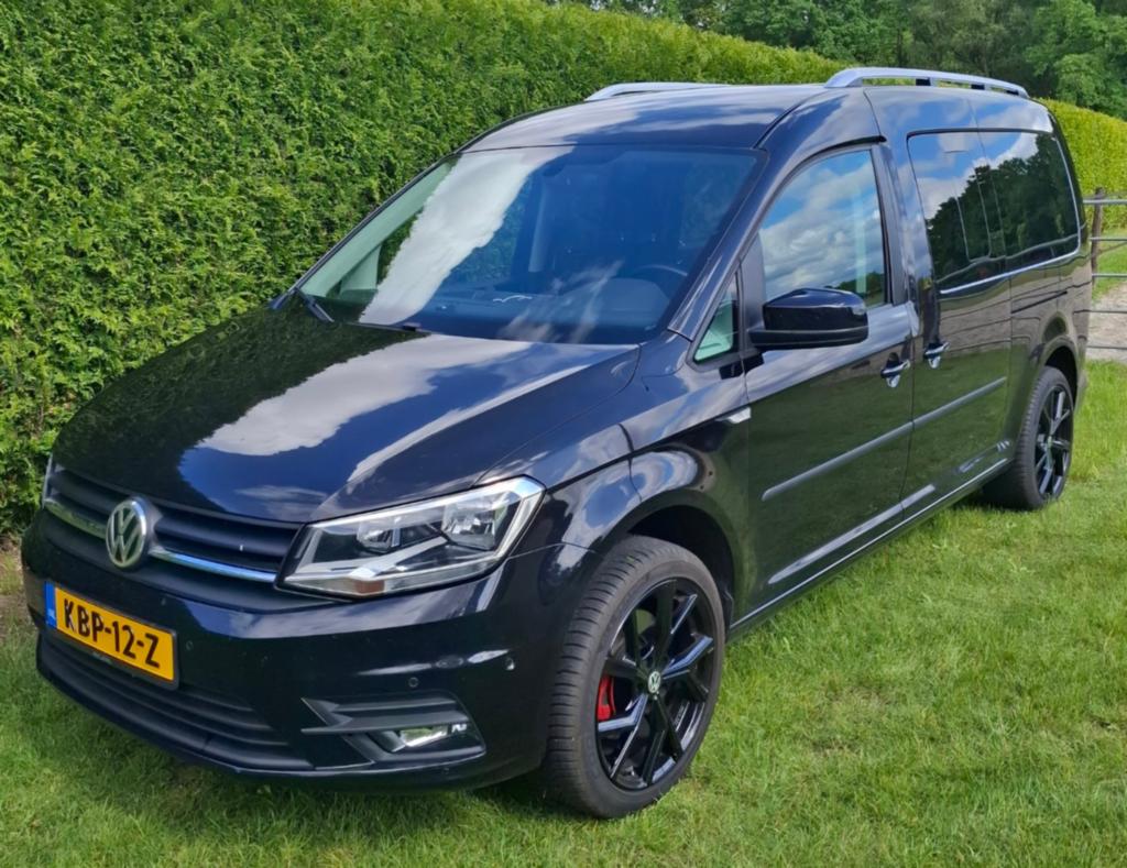 Volkswagen Caddy Maxi 1.4 TSI 125pk 2018 Zwart, Voorwielaandrijving, Zwart, 7 stoelen, Zwart