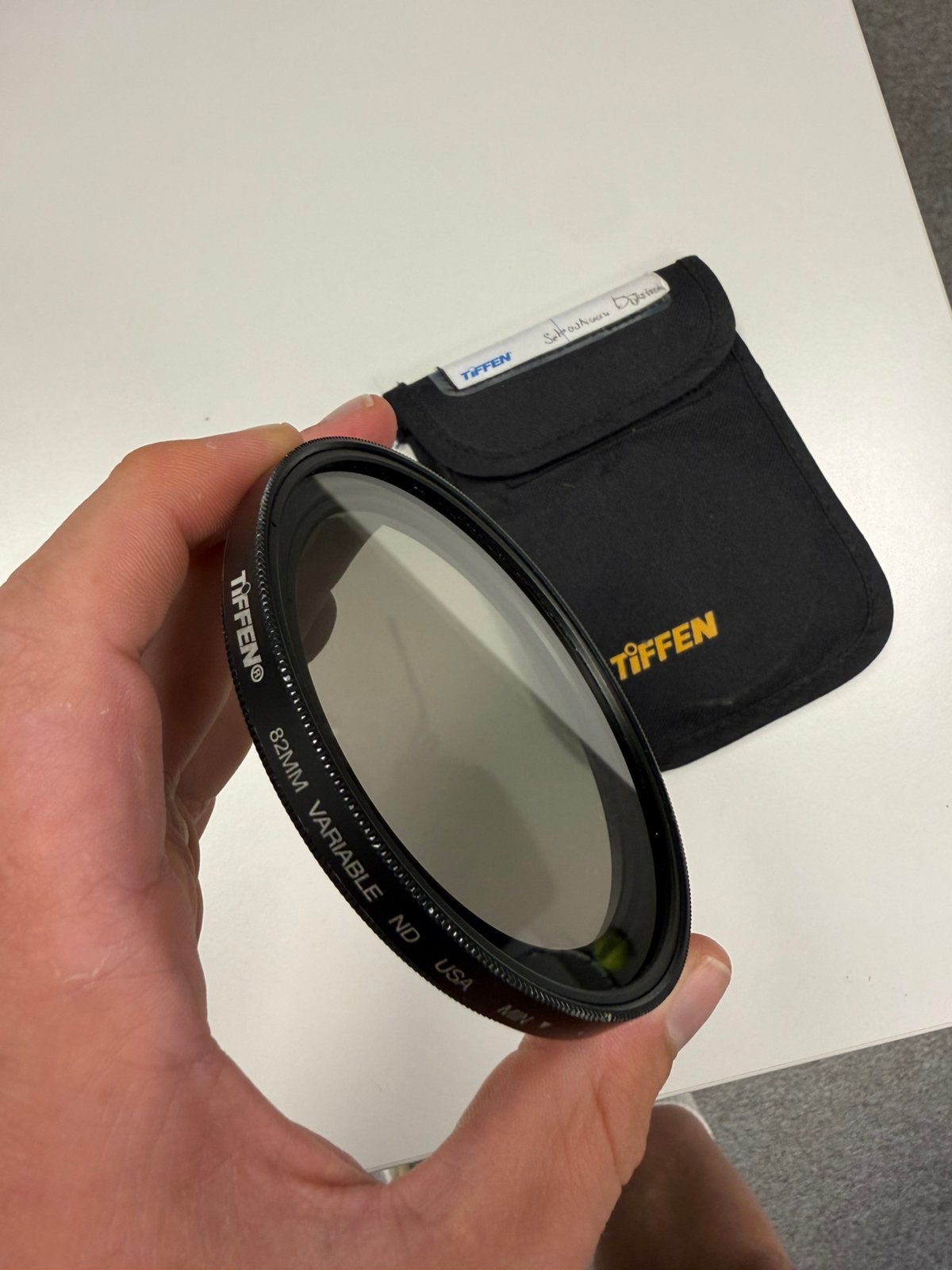 Tiffen 82mm Variabel ND Filter met Opbergcase, Inclusief opbergcase, Zo goed als nieuw, 80 mm of meer, ND-filter