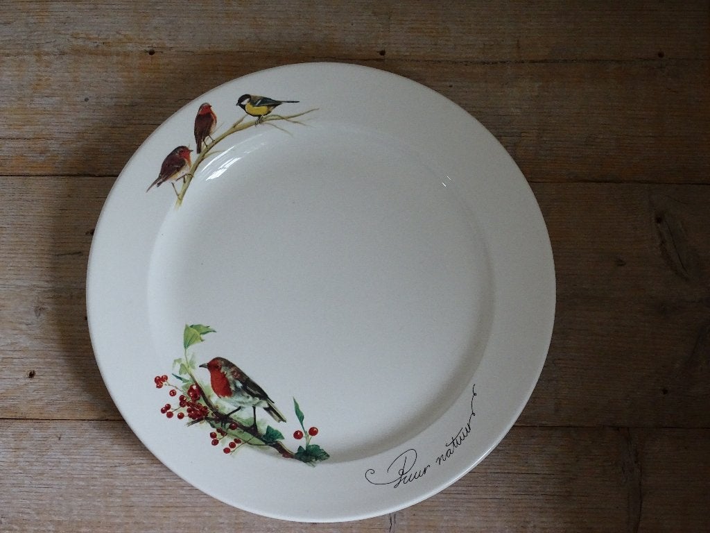 2x Pizzabord, HvD, PUUR NATUUR, Vogeltjes, als nieuw, Overige merken, Ophalen of Verzenden, Zo goed als nieuw, Bord(en)