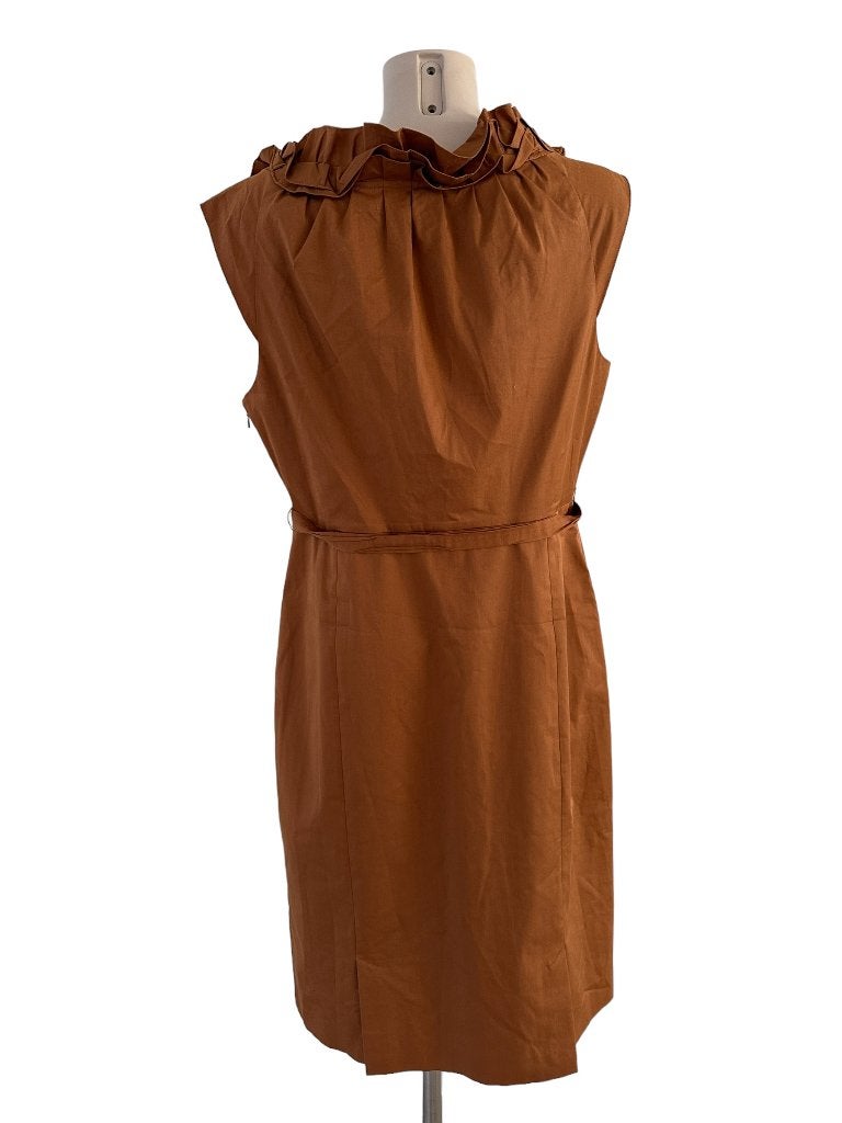 Elie Tahari jurk XL, Bruin, Maat 46/48 (XL) of groter, Ophalen of Verzenden, Zo goed als nieuw